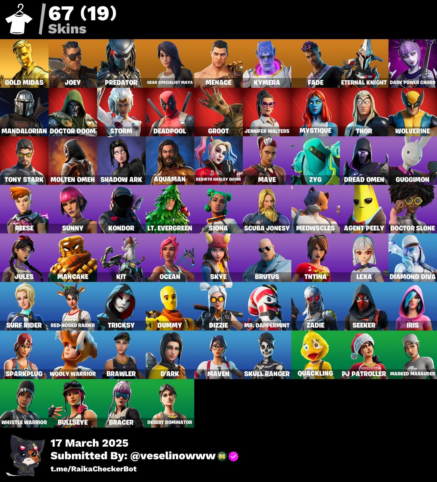 Account [PC/PSN/XBOX] 67 skins | Gold Midas | Leviathan axe