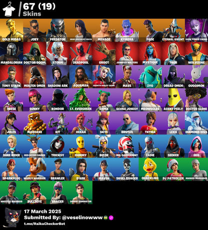 Account [PC/PSN/XBOX] 67 skins | Gold Midas | Leviathan axe