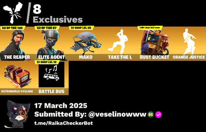 Account [PC/PSN/XBOX] 17 skins | The Reaper | Take The L | Mako