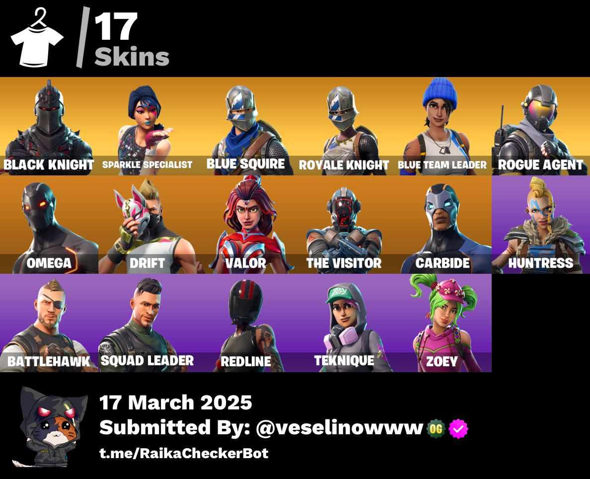 Account [PC/PSN/XBOX] 17 skins | Black Knight | Floss
