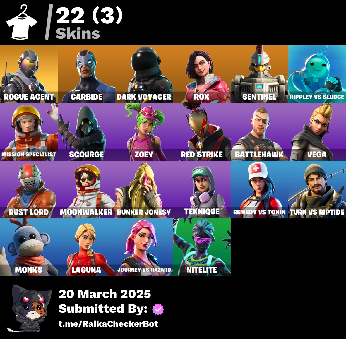 Account [PC/PSN/XBOX] 22 skins | Take The L | Rogue Agent |  150 VB