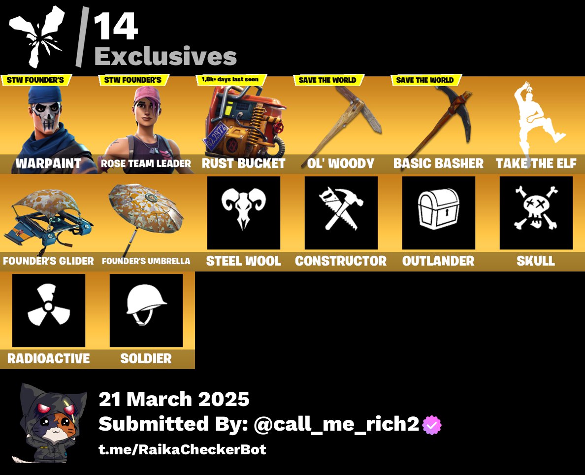 Account [PC/PSN/XBX] 5 skins | OG STW | Fade | Ocean | Scuba Jonesy | Pursuit | 1100 VB