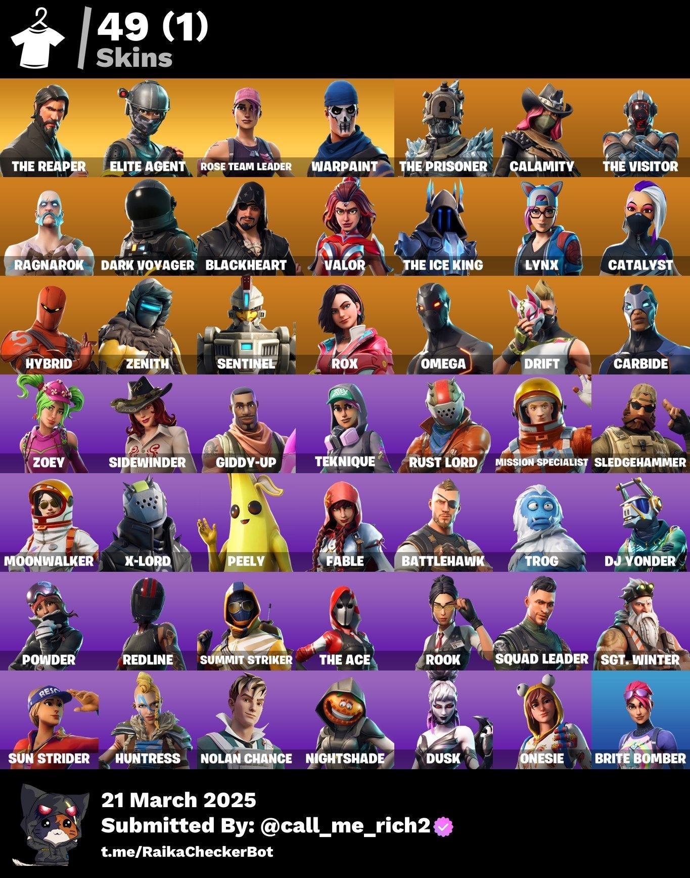 Account [PC/PSN/XBX] 49 skins | OG STW | The Reaper | Elite Agent | Take The L | The Prisoner | 650 VB