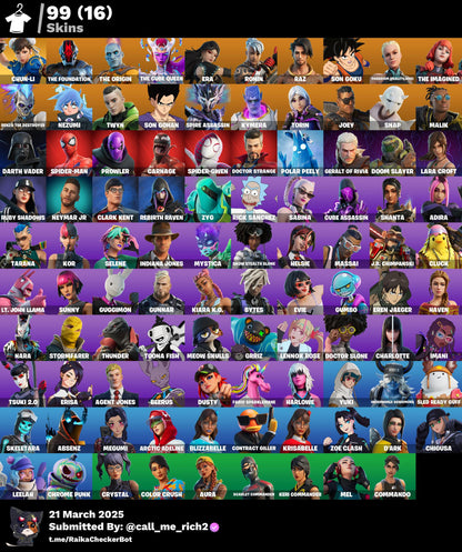 Account [PC/PSN/XBX] 99 skins [PARENTAL]  | Chun-Li | The Foundation | The Origin | 450 VB
