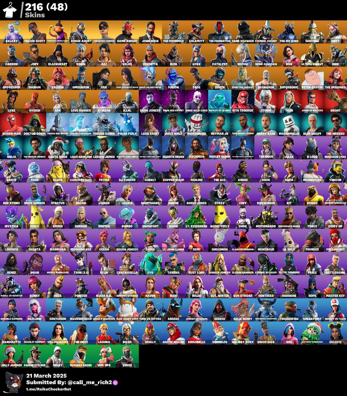 Account [PC/PSN/XBX] 216 skins | Galaxy | Travis Scott | Take The L | Fishstick (World Cup) | Rogue Agent 1300 VB