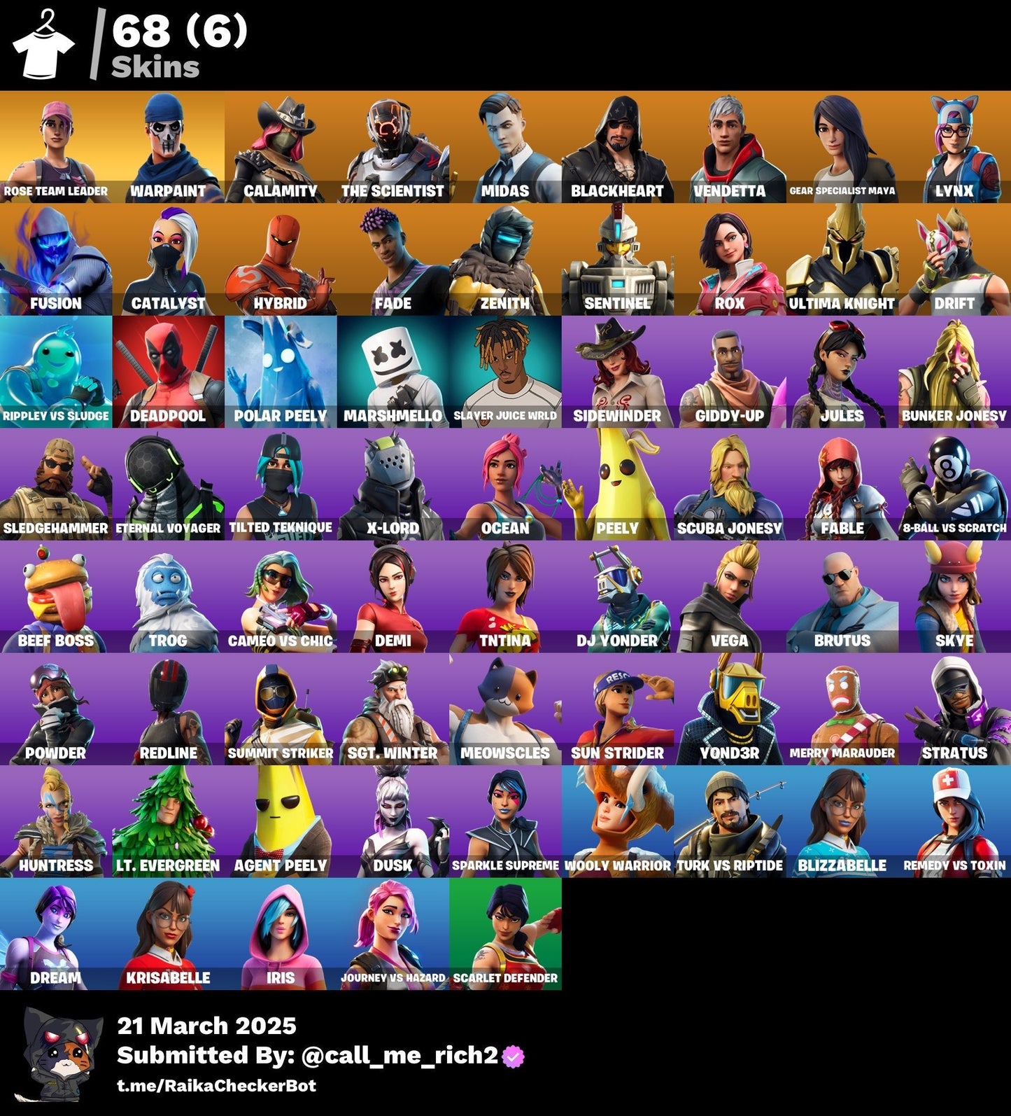 Account [PC/PSN/XBX] 68 skins | OG STW (Deluxe) 260 VB