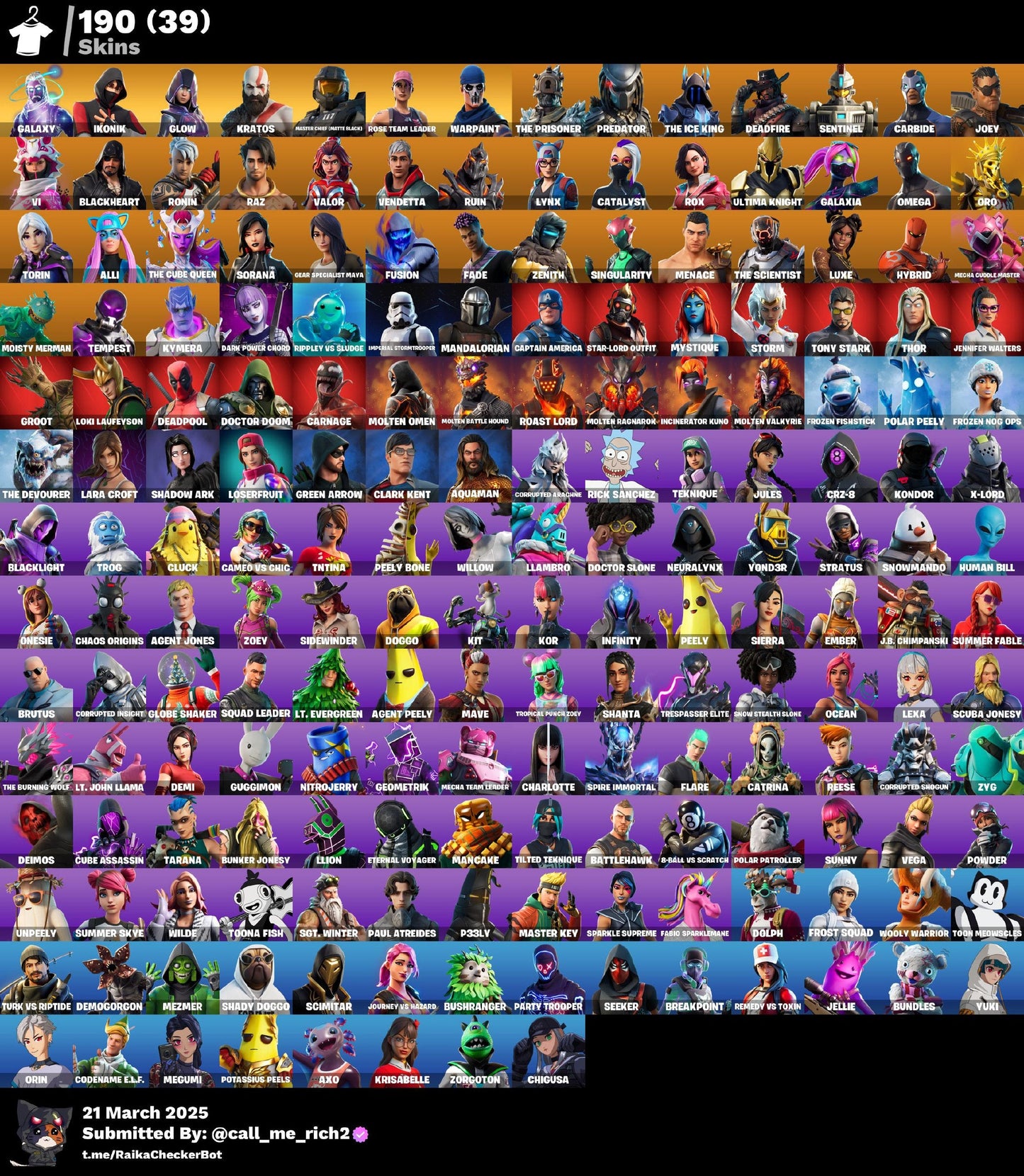 Account [PC/PSN/XBX] 190 skins | OG STW (Deluxe) | Galaxy | IKONIK | Glow | Kratos | Leviathan Axe | 525 VB