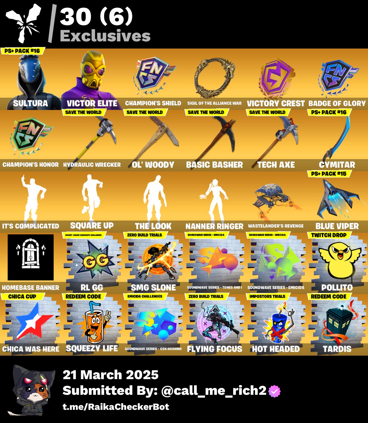 Account [PC/PSN/XBX] 223 skins | Sultura | Victor Elite | Joltara 0 VB