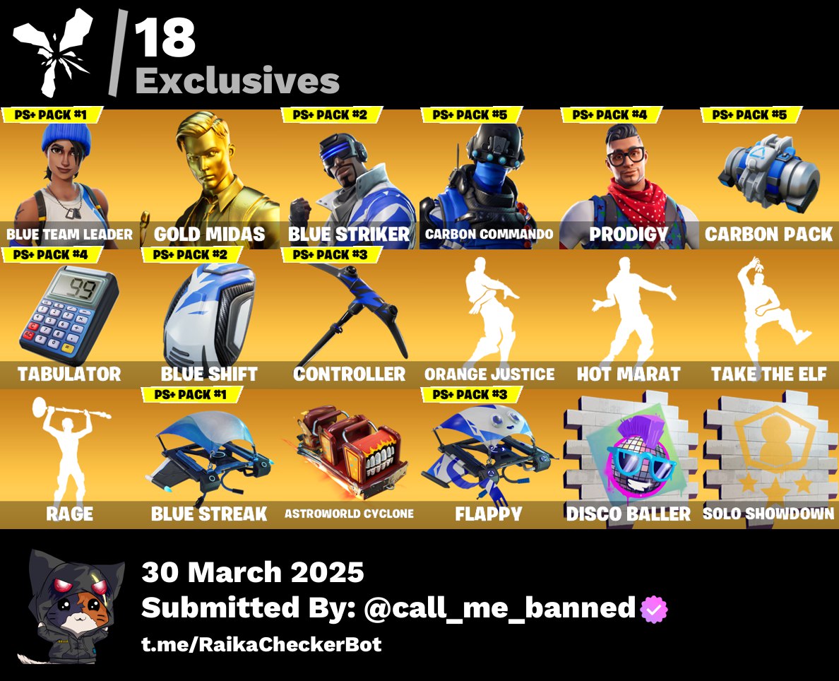 Account [PC/PSN/XBX] 65 skins | Blue Team Leader | Gold Midas | Blue Striker 1200 VB