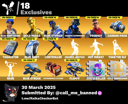 Account [PC/PSN/XBX] 65 skins | Blue Team Leader | Gold Midas | Blue Striker 1200 VB
