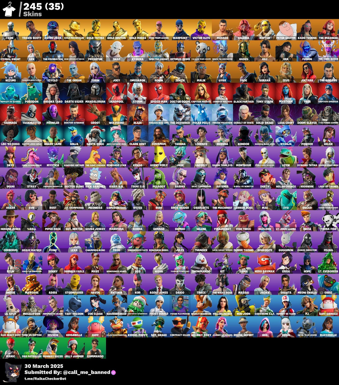 Account [PC/PSN/XBX] 245 skins [PARENTAL] | OG STW | Eon | Travis Scott | Astro Jack 150 VB