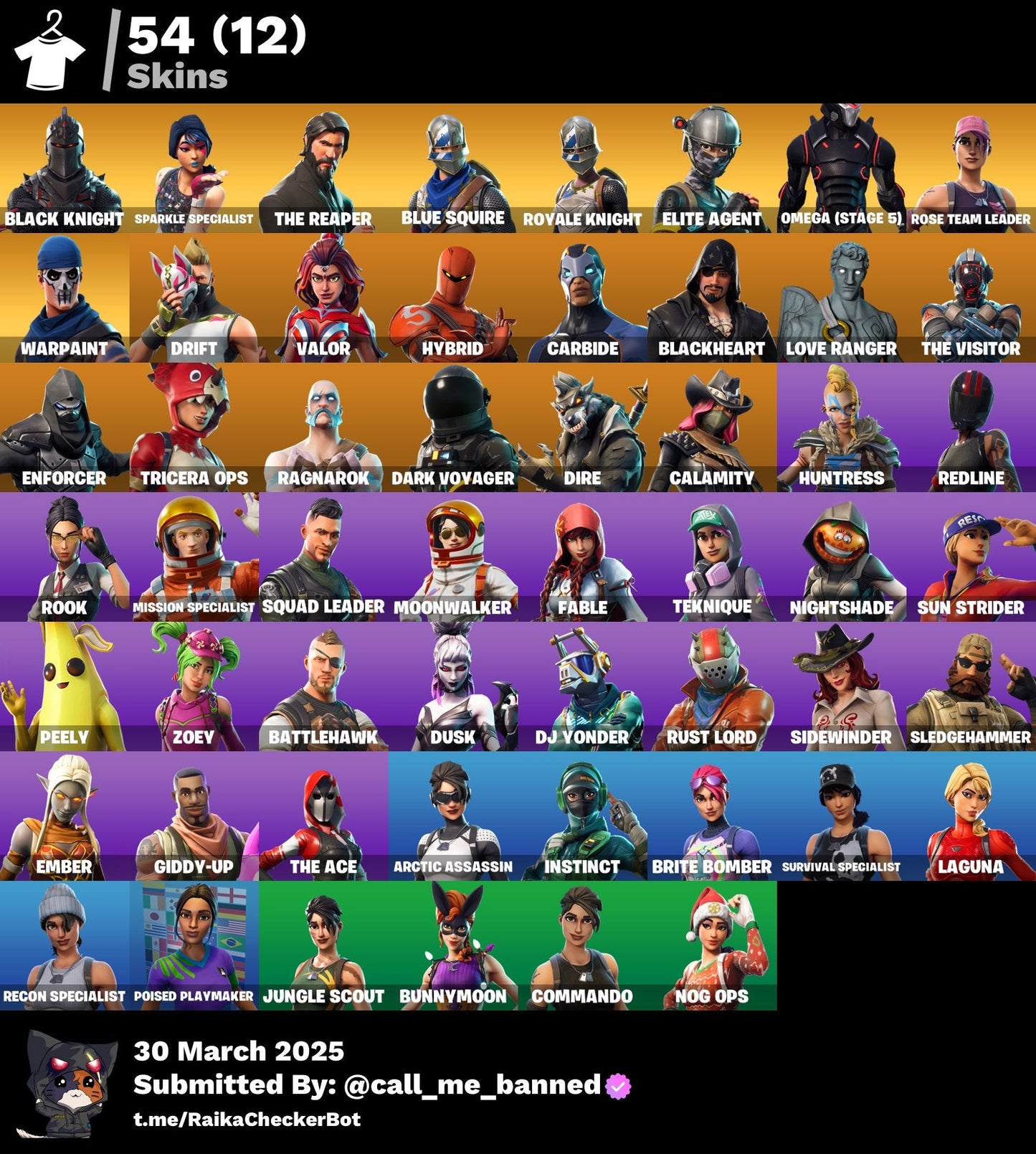 Account [PC/PSN/XBX] 54 skins | OG STW | Black Knight | The Reaper | Take The L | Omega (stage 5) | 330 VB