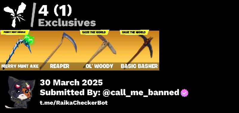 Account [PC/PSN/XBX] 83 skins | Merry Mint Axe | The Cube Queen  550 VB