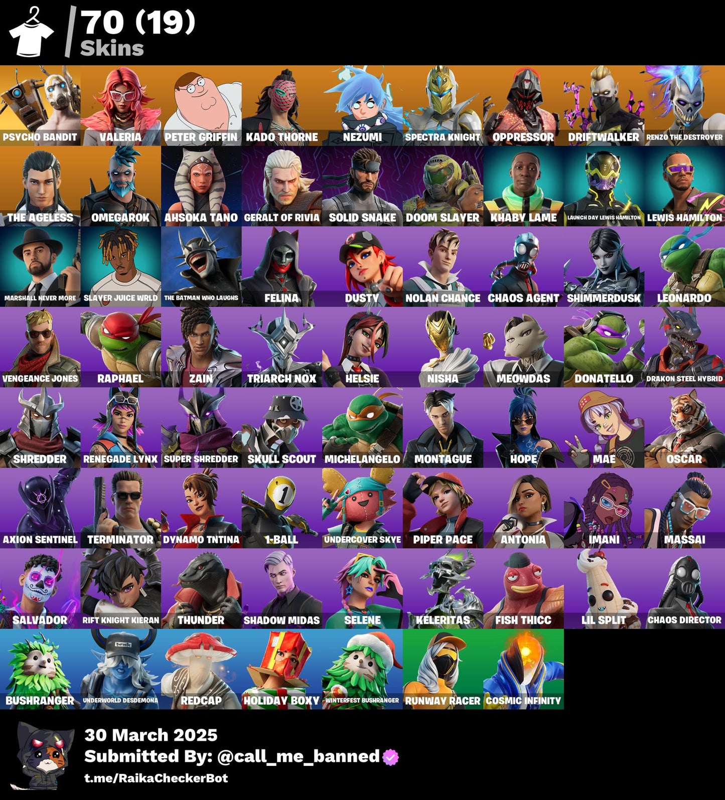 Account [PC/PSN/XBX] 70 skins | Psycho Bandit | Valeria 1350 VB