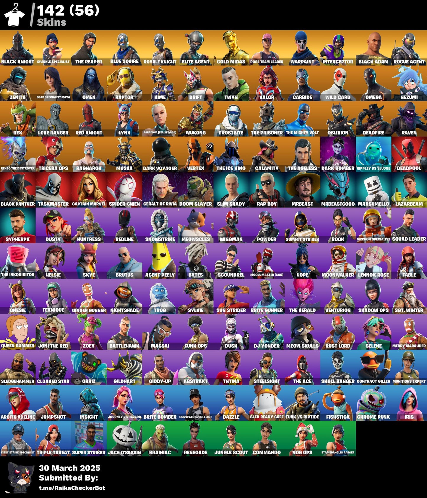 Account [PC/PSN/XBX] 142 skins | OG STW | Black Knight | Sparkle Specialist | The Reaper | Blue Squire | Royale Knight | Elite Agent | Take The L | Floss | 800 vb