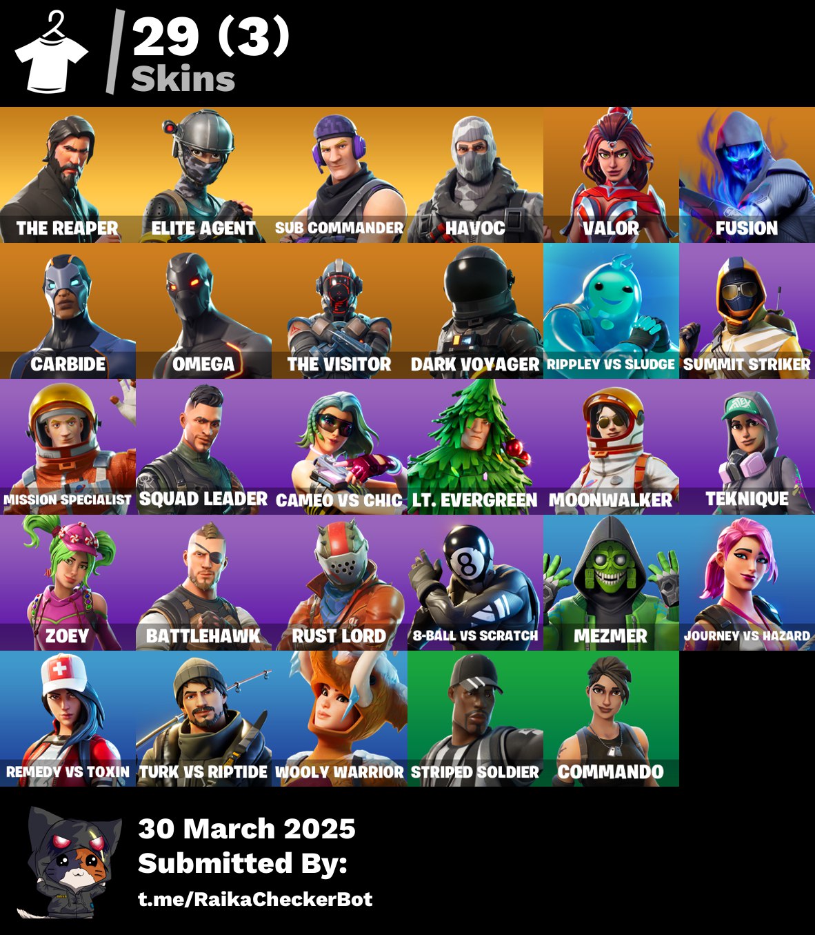 Account [PC/PSN/XBOX] 29 skins | The Reaper | Take The L