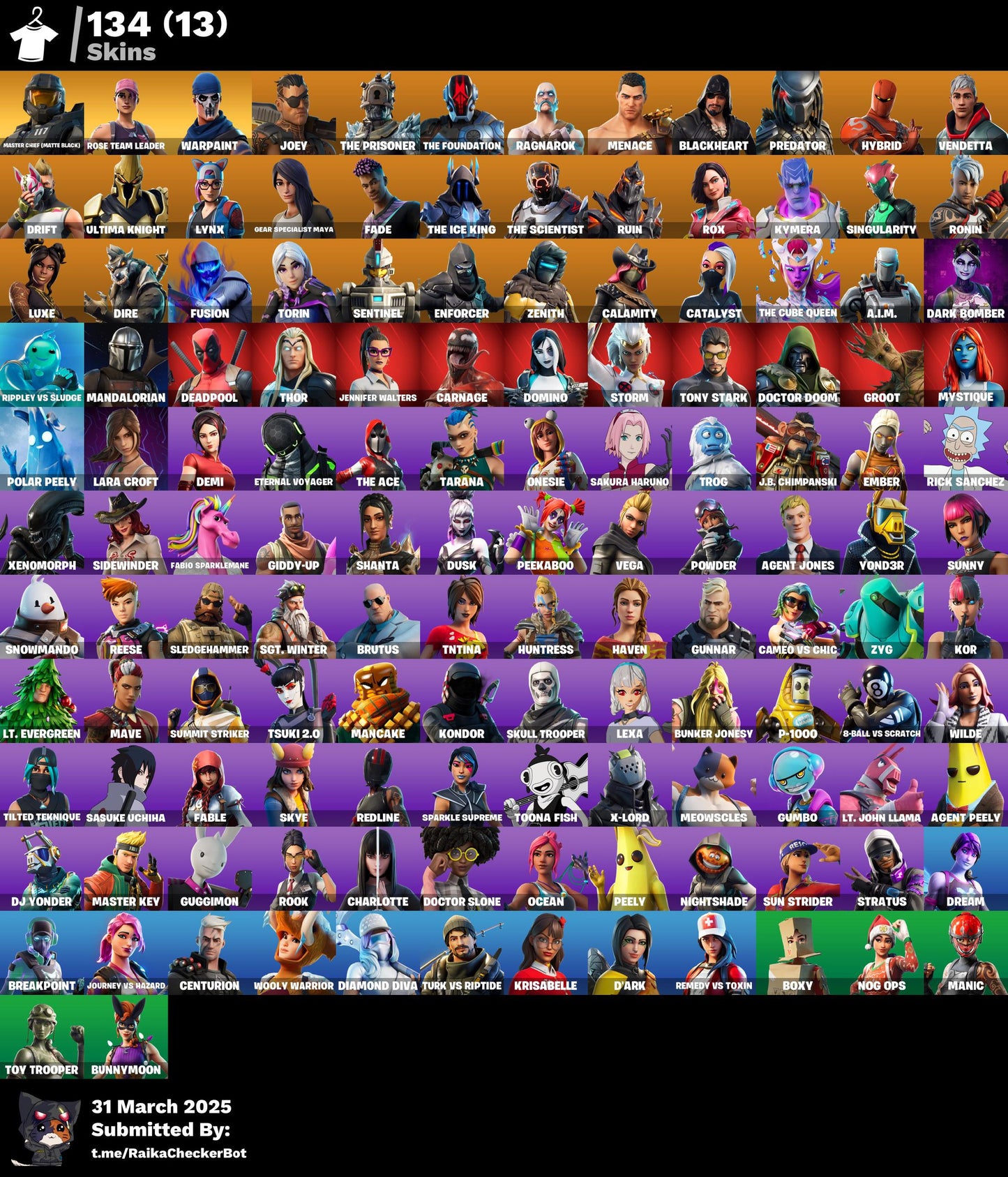Account [PC/PSN/XBOX] 134 skins | OG STW | Master Chief (Matte Black) | 750 VB