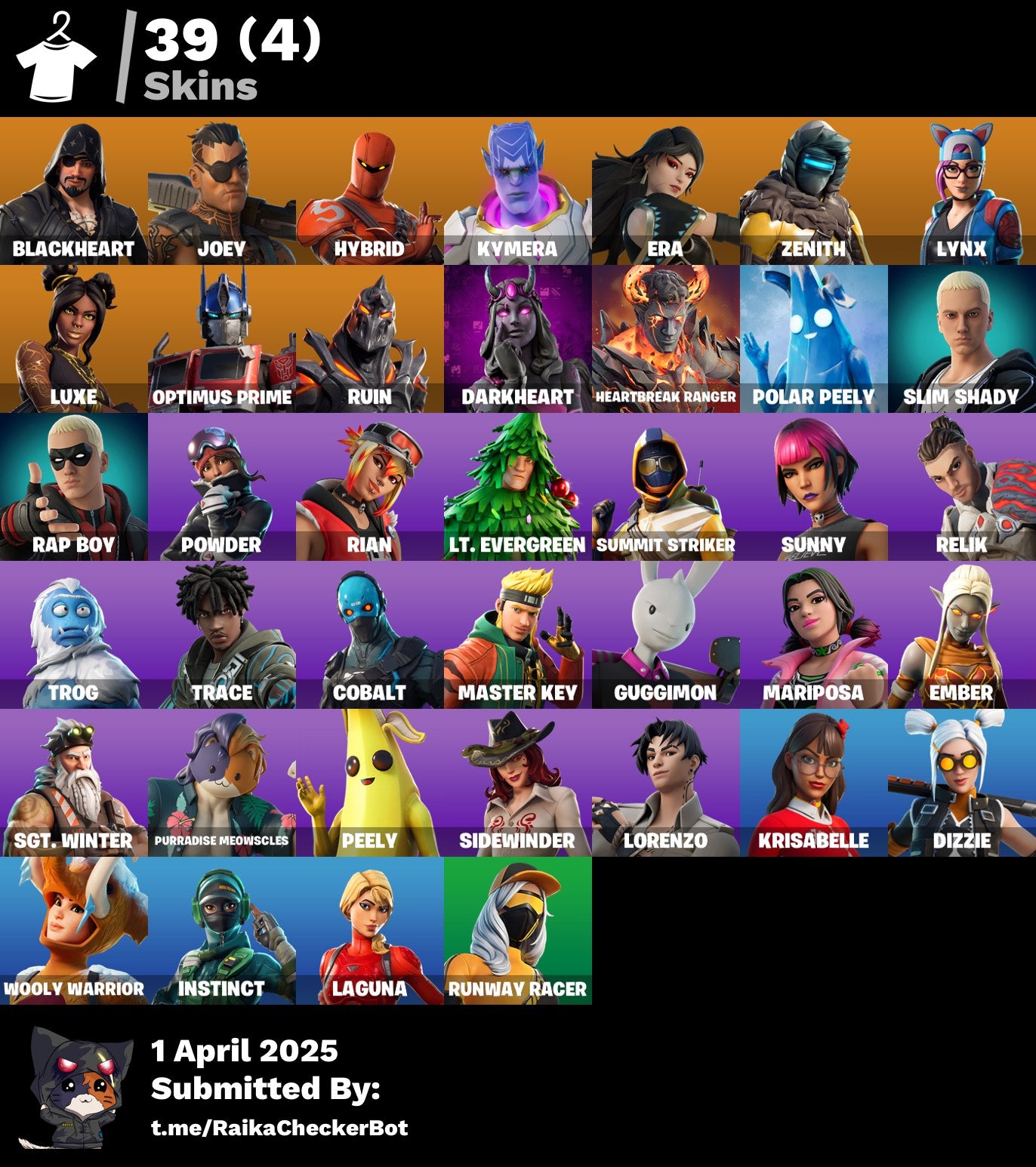 Account [PC/PSN/XBOX] 39 skins | Blackheart | Joey | Hybrid |  300 VB