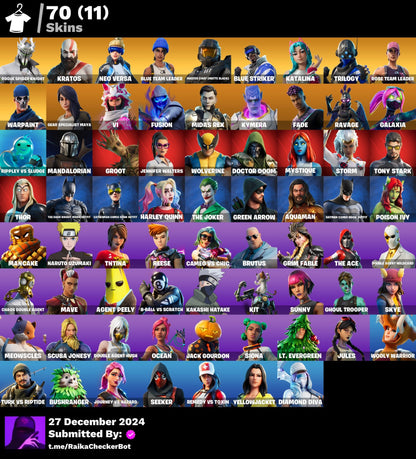 Account [PC/PSN/XBOX] 70 skins | OG STW | Rogue Spider | Leviathan axe