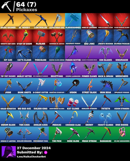 Account [PC/PSN/XBOX] 70 skins | OG STW | Rogue Spider | Leviathan axe