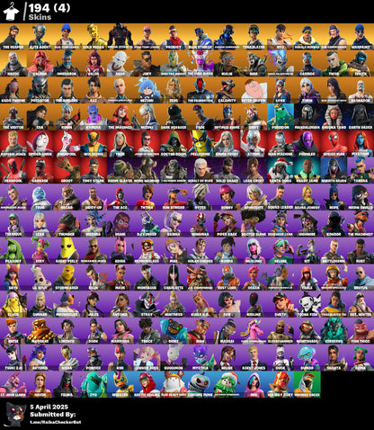 Account [PC/PSN/XBOX] 194 skins | OG STW | The Reaper | Mako | Take The L | 710 VB