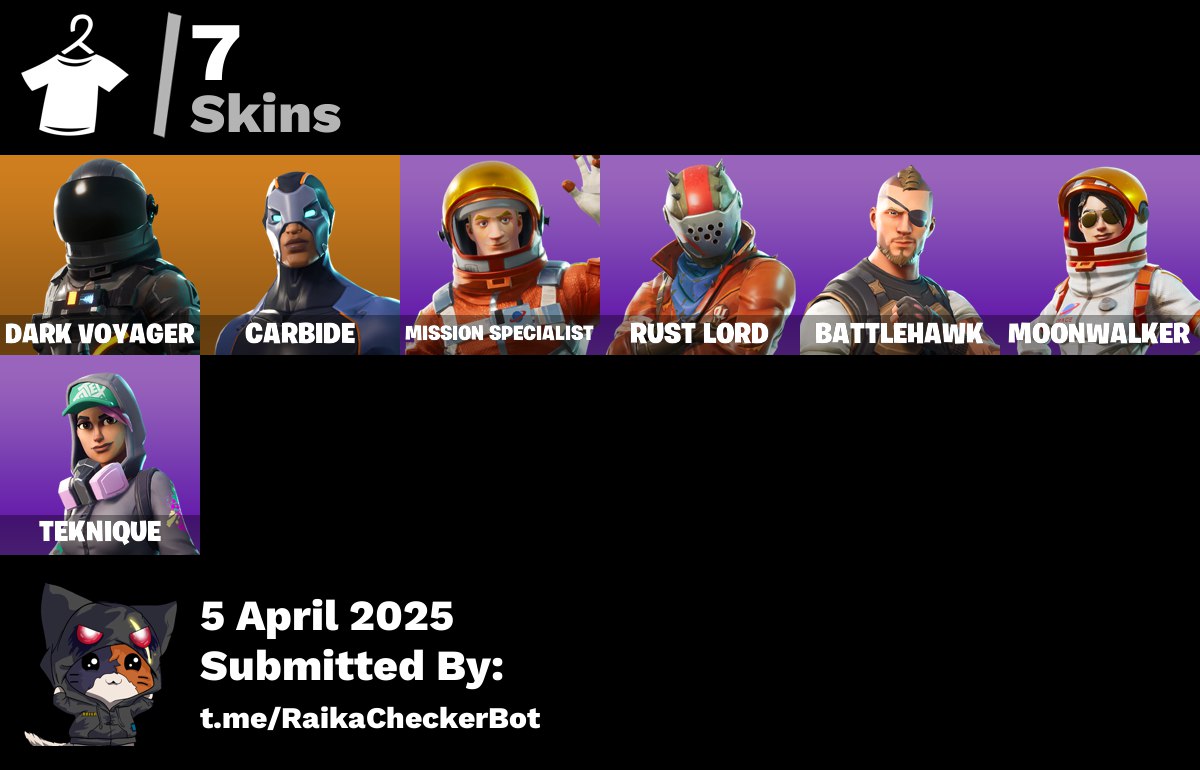 Account [PC/PSN/XBOX] 7 skins | Take The L | Dark Voyager | 450 VB