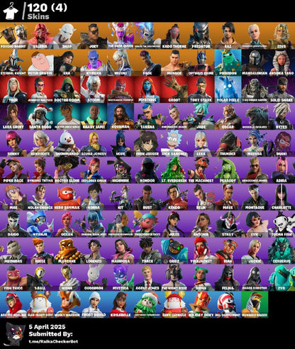 Account [PC/PSN/XBOX] 120 skins | Psycho Bandit | Valeria | Snap | 650 VB