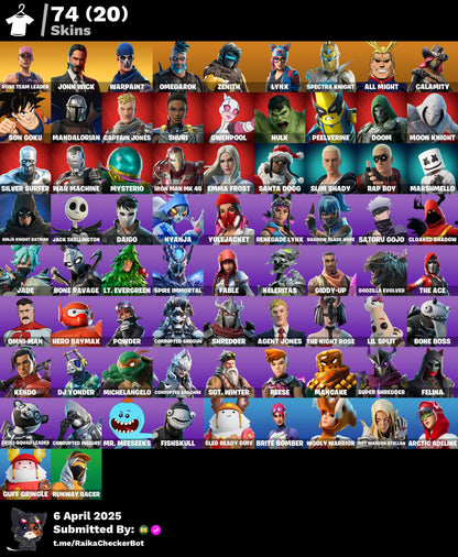 Account PC/PSN/XBOX 74 skins | OG STW | John Wick