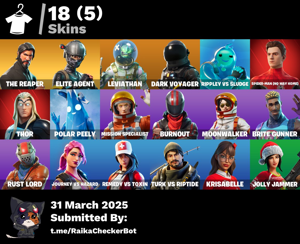 Account [PC/PSN/XBX] 18 skins | The Reaper | Elite Agent | Take The L | 1400 vb