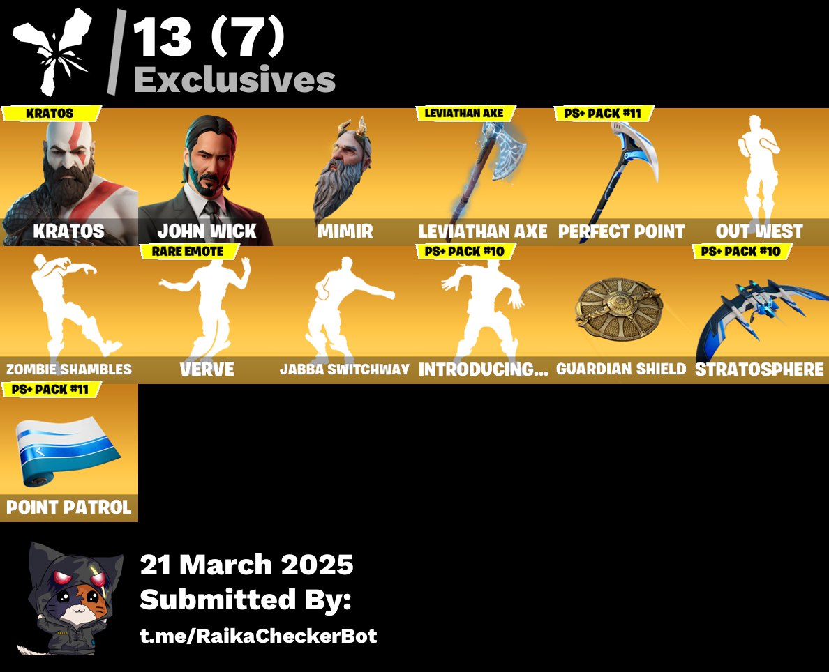 Account [PC/PSN/XBX] 112 skins | Kratos | John Wick | Snap | Galaxy Scout | Leviathan Axe | 880 vb