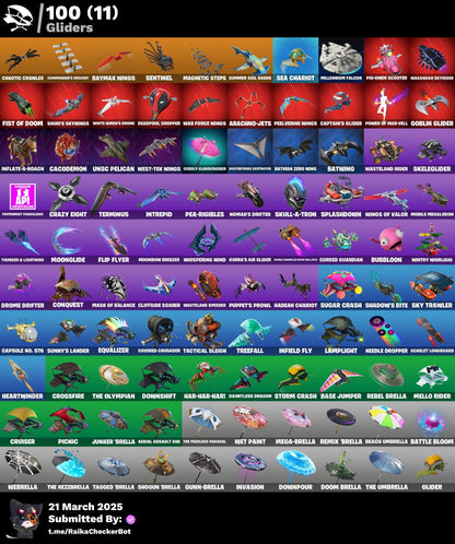 Account [PC/PSN/XBX] 124 skins | Renegade Raider | Raider's Revenge | Aerial Assault One | Master Chief | Katalina | Rogue Agent | Trailblazer | 250 VB