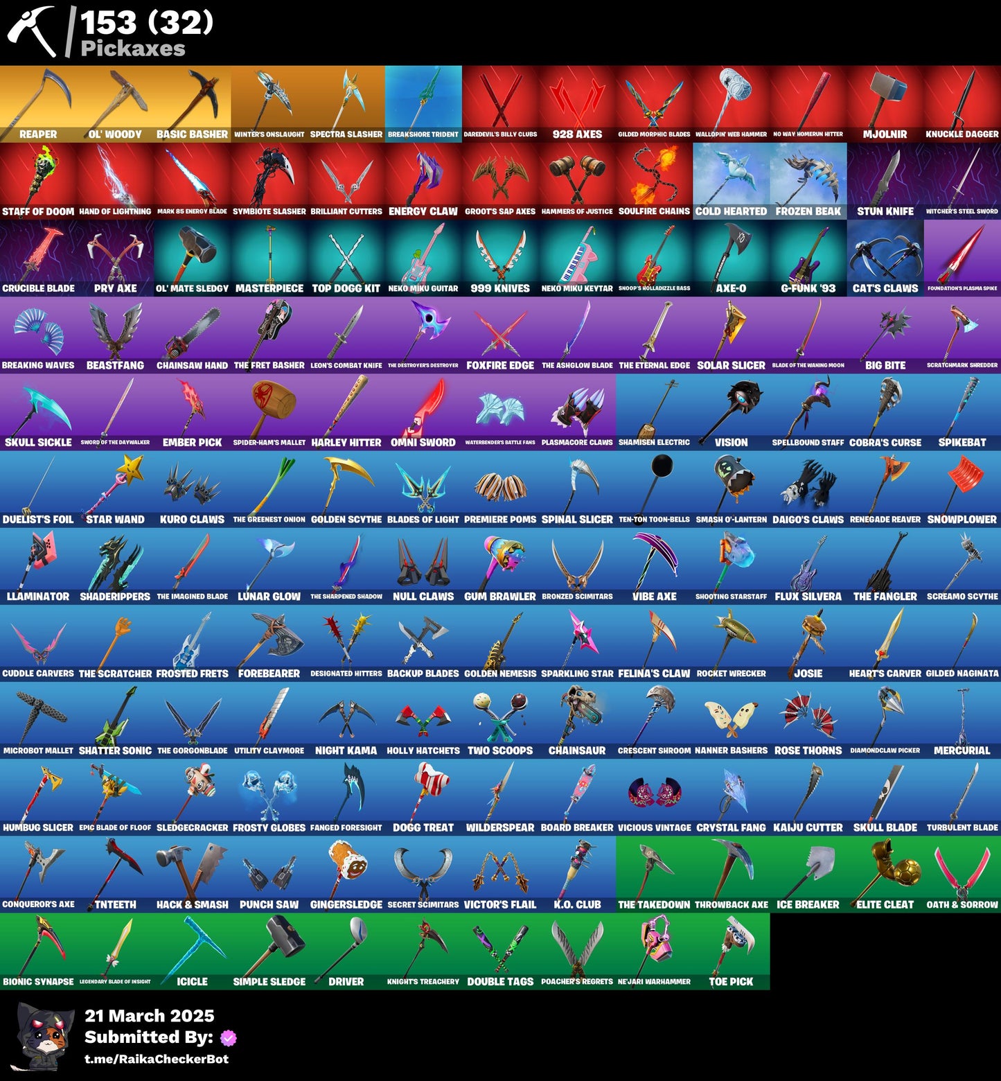 Account [PC/PSN/XBX] 159 skins | John Wick | Subzero Cryptic | Renzo the Destroyer | 800 vb