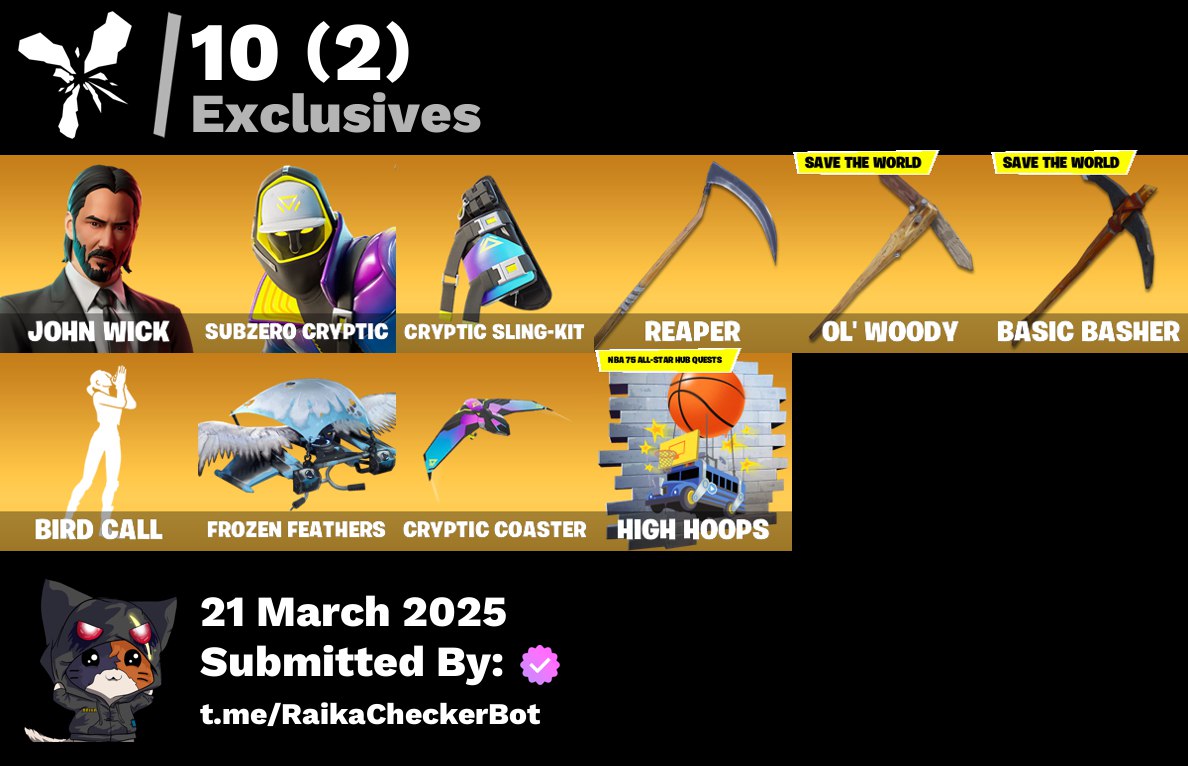 Account [PC/PSN/XBX] 159 skins | John Wick | Subzero Cryptic | Renzo the Destroyer | 800 vb