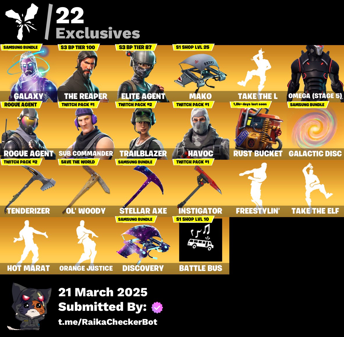 Account [PC/PSN] 82 skins | Galaxy | The Reaper | Elite Agent | Mako | Take The L | Omega (stage 5) | 2050 vb