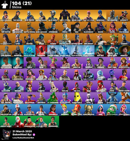 Account [PC/PSN/XBX] 104 skins | OG STW | Sparkle Specialist | The Reaper | Blue Squire | Royale Knight | Elite Agent | Take The L | Omega (stage 5) | 100 vb