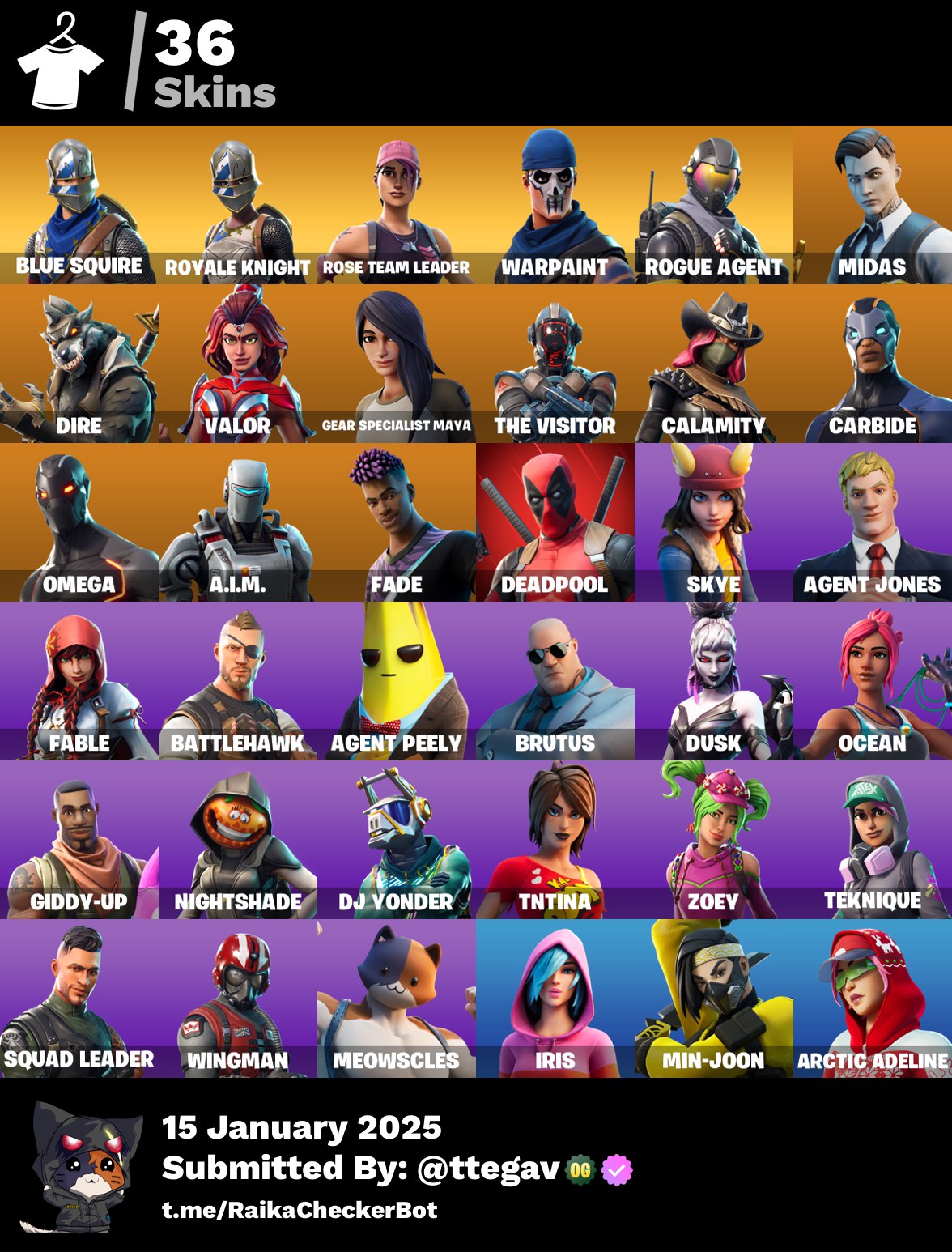 Account [PC/PSN/XBOX] 36 skins | OG STW | S2 | Mako | Rogue Agent