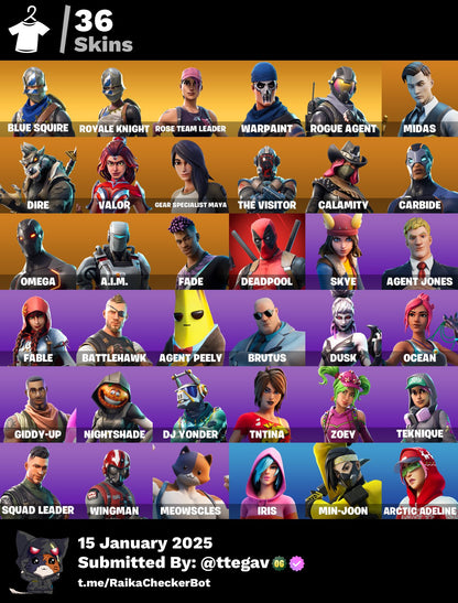 Account [PC/PSN/XBOX] 36 skins | OG STW | S2 | Mako | Rogue Agent