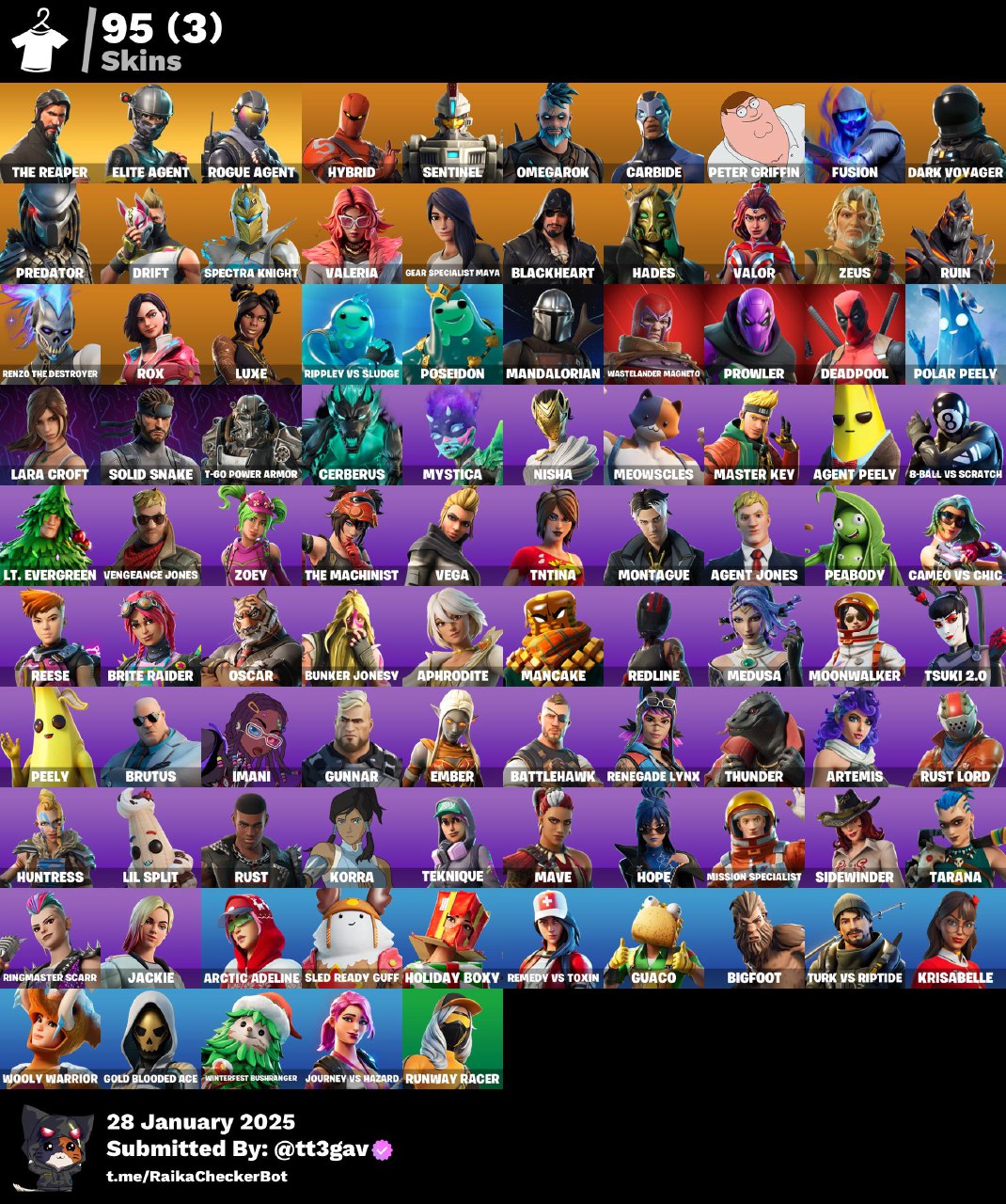 Account [PC/PSN/XBX] 95 skins | The Reaper | Elite Agent | Take The L | Rogue Agent  2800 VB