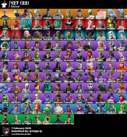 Account [PC/PSN/XBX] 127 skins | Wildcat | Renegade Raider | Subzero Cryptic 0 VB