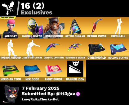 Account [PC/PSN/XBX] 127 skins | Wildcat | Renegade Raider | Subzero Cryptic 0 VB