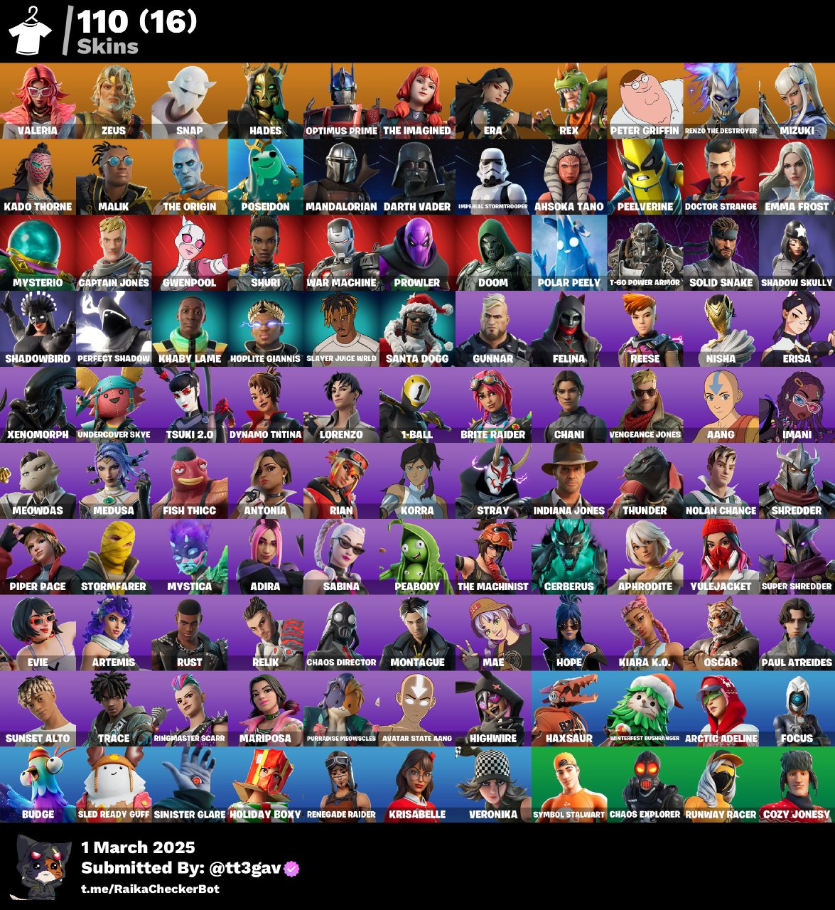 Account [PC/PSN/XBX] 110 skins | Renegade Raider | Valeria