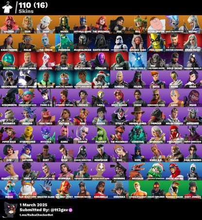 Account [PC/PSN/XBX] 110 skins | Renegade Raider | Valeria