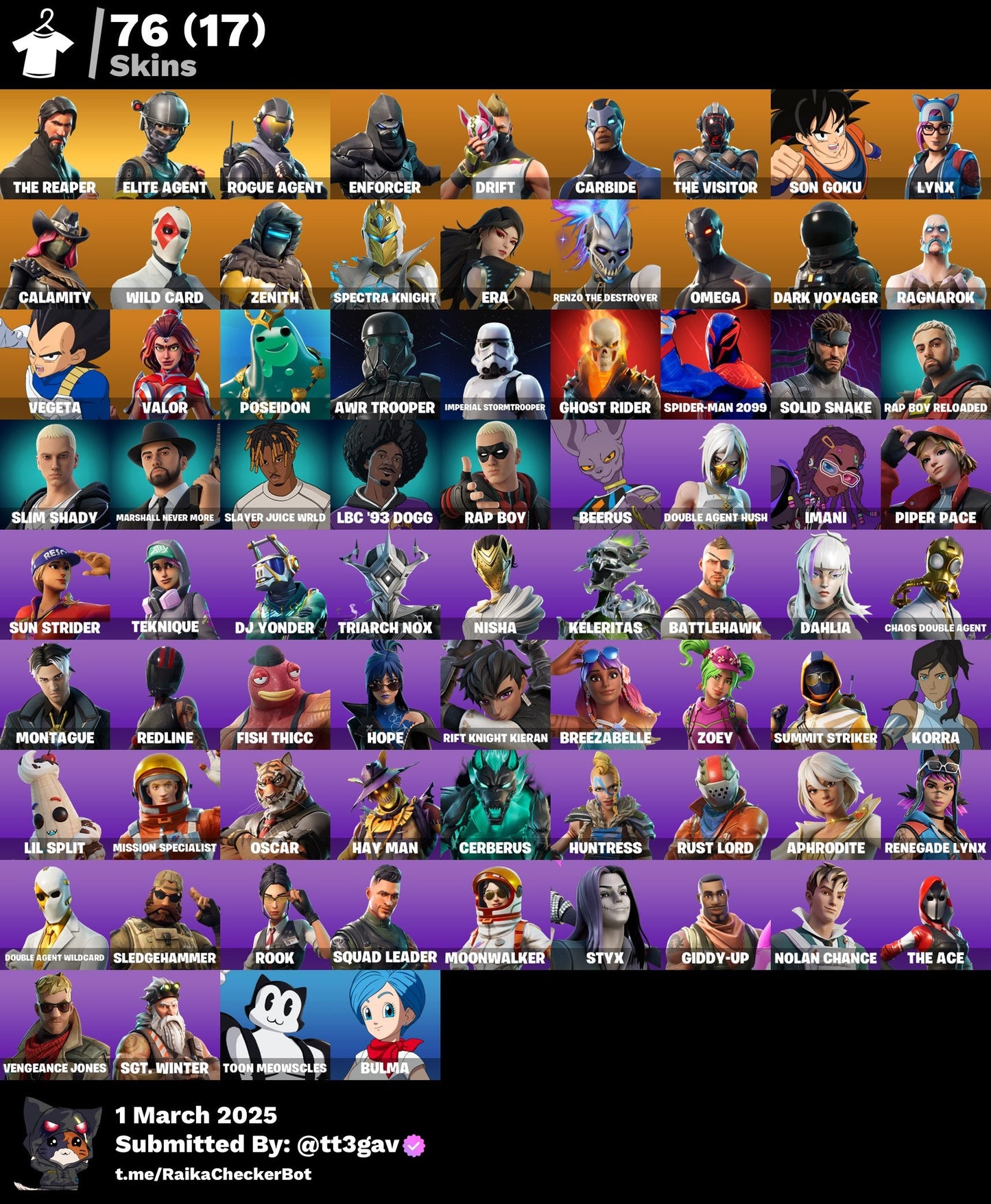 Account [PC/] 76 skins | The Reaper | Elite Agent | Take The L | Rogue Agent 150 VB