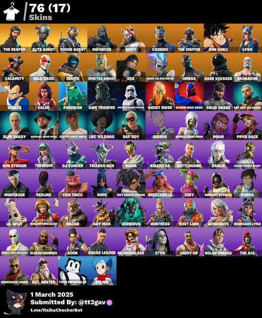 Account [PC/] 76 skins | The Reaper | Elite Agent | Take The L | Rogue Agent 150 VB