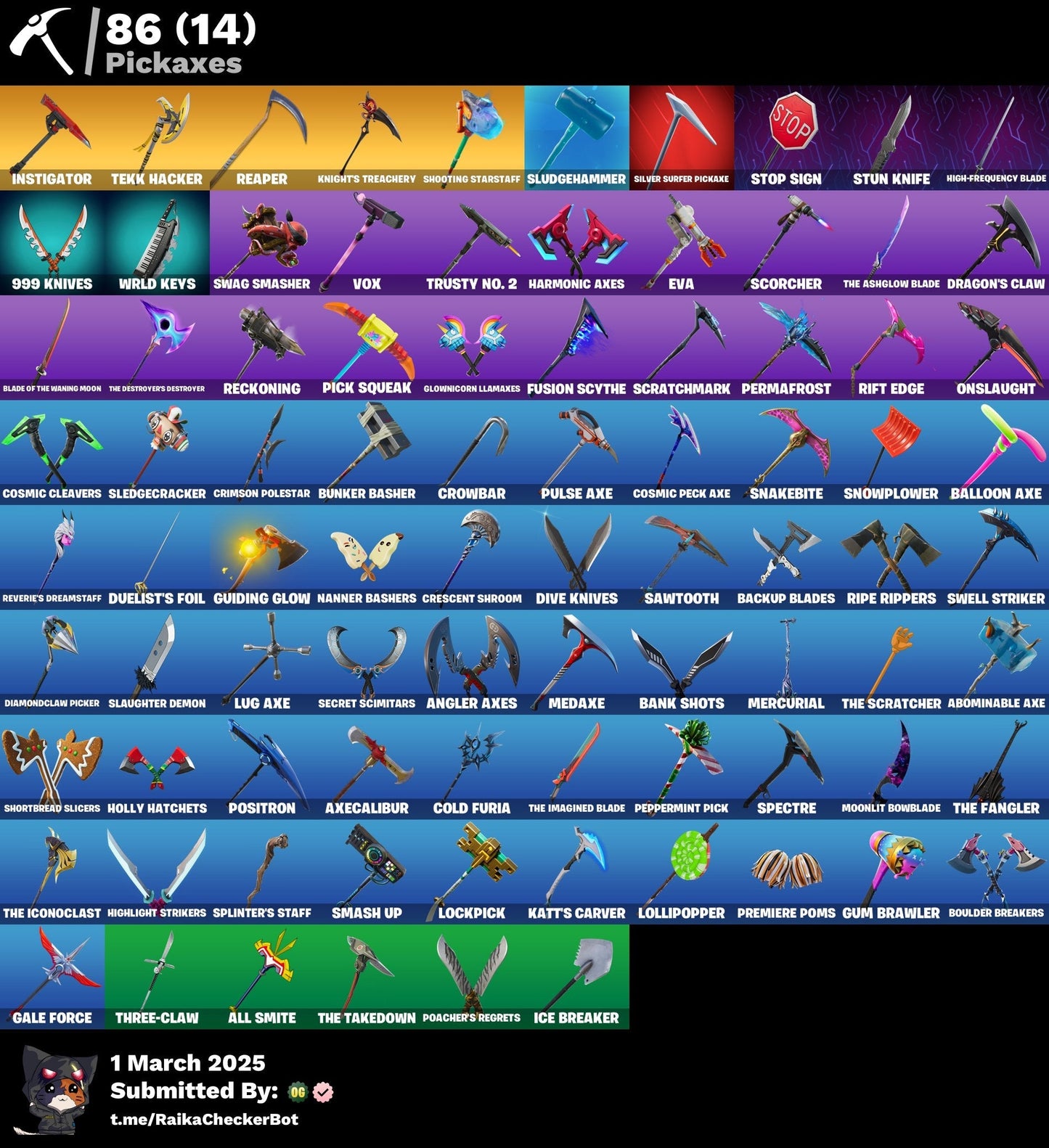 Account [PC/PSN/XBOX] 116 skins | The Reaper | Blue Squire | Royale Knight | Take The L | Omega (stage 5) | FLOSS | 9400 VB