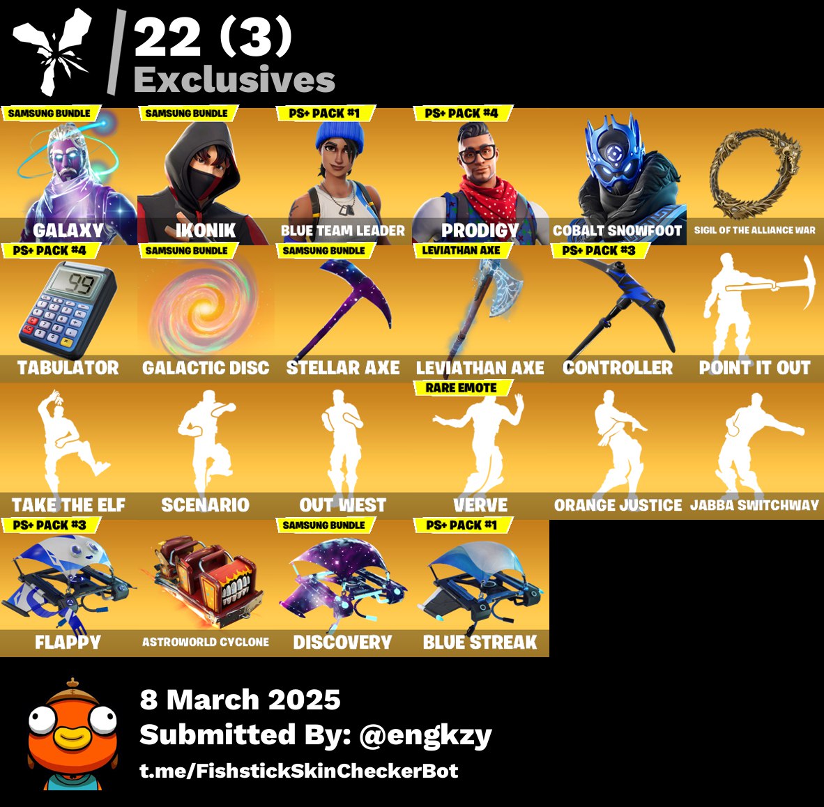 Account [PC/PSN] 248 skins | Galaxy | IKONIK | Blue Team Leader  1720 VB