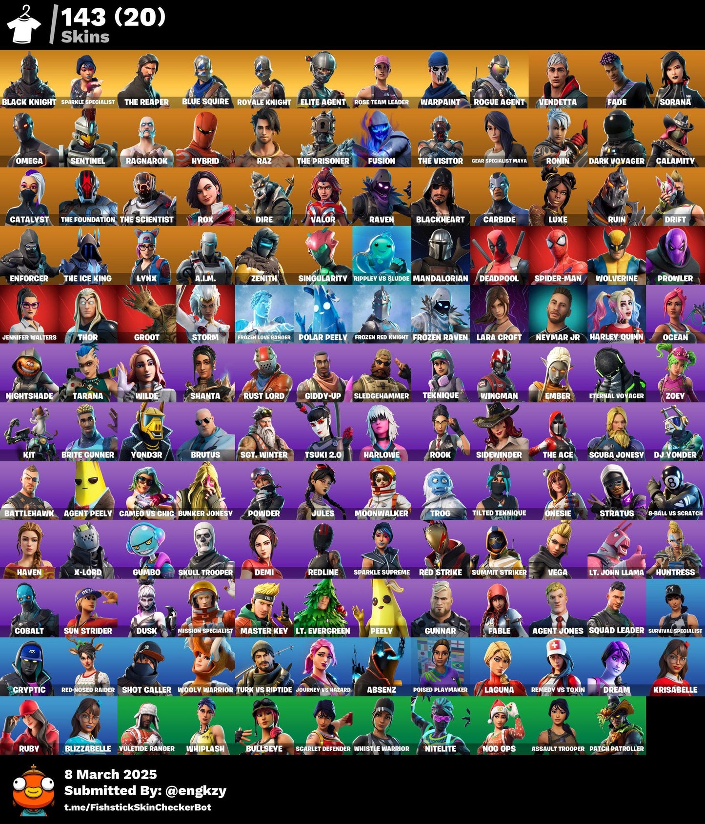 Account [PC/PSN/XBX] 143 skins | OG STW | Black Knight | Sparkle Specialist | The Reaper | Blue Squire | Royale Knight | Elite Agent | Take The L 350 VB