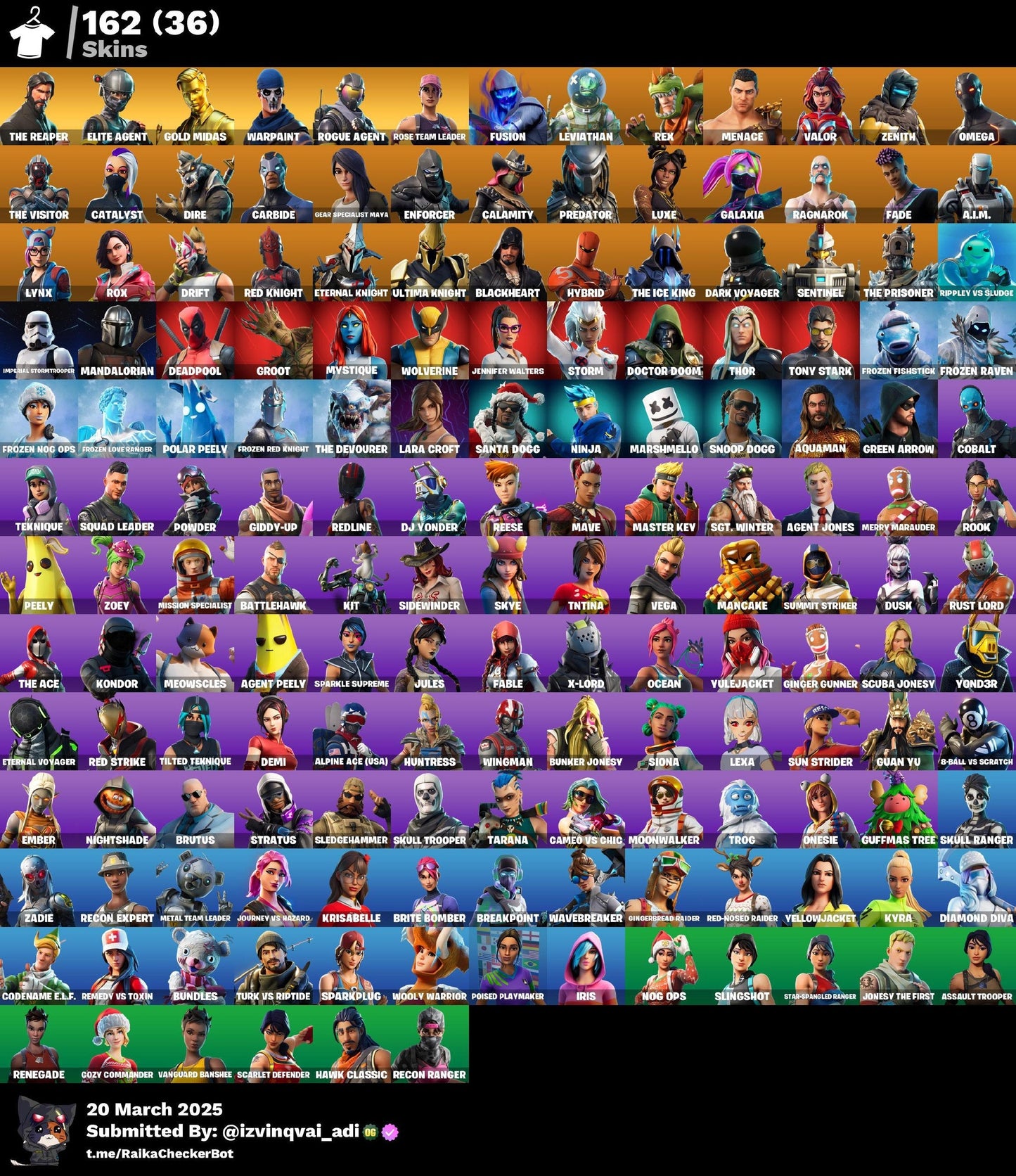Account [PC/PSN/XBX] 162 skins | OG STW (Ultimate Edition) | The Reaper | Elite Agent | Take The L | Leviathan Axe 1790 VB