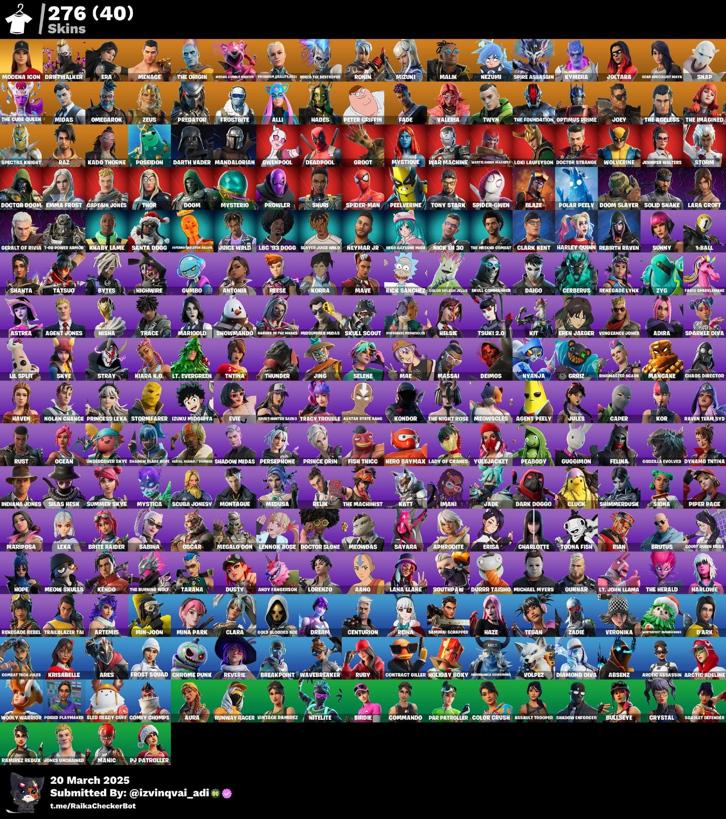 Account [PC/PSN/XBX] 276 skins (PARENTAL:11111) | Modena Icon | Candy Axe 140 VB