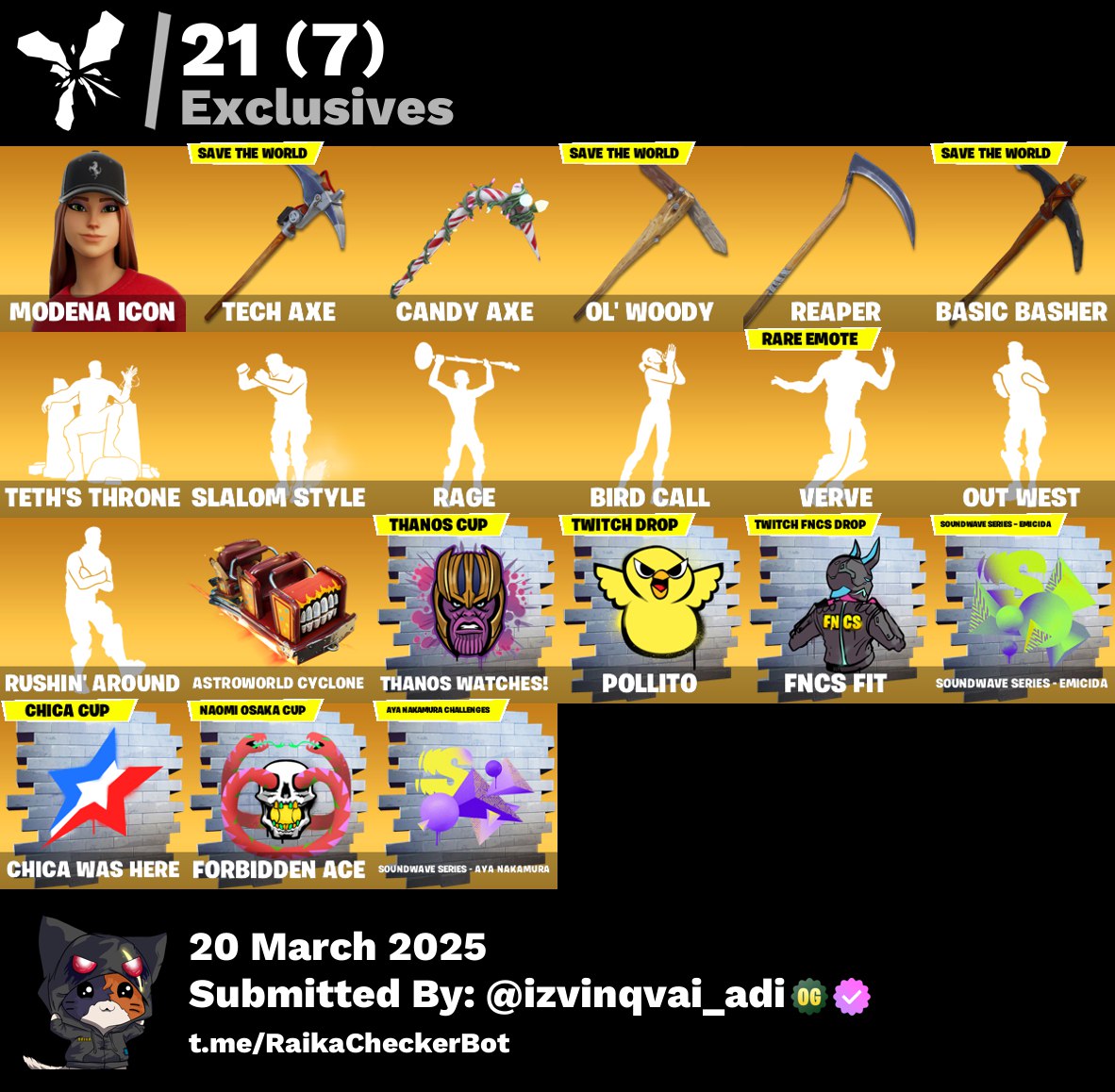 Account [PC/PSN/XBX] 276 skins (PARENTAL:11111) | Modena Icon | Candy Axe 140 VB